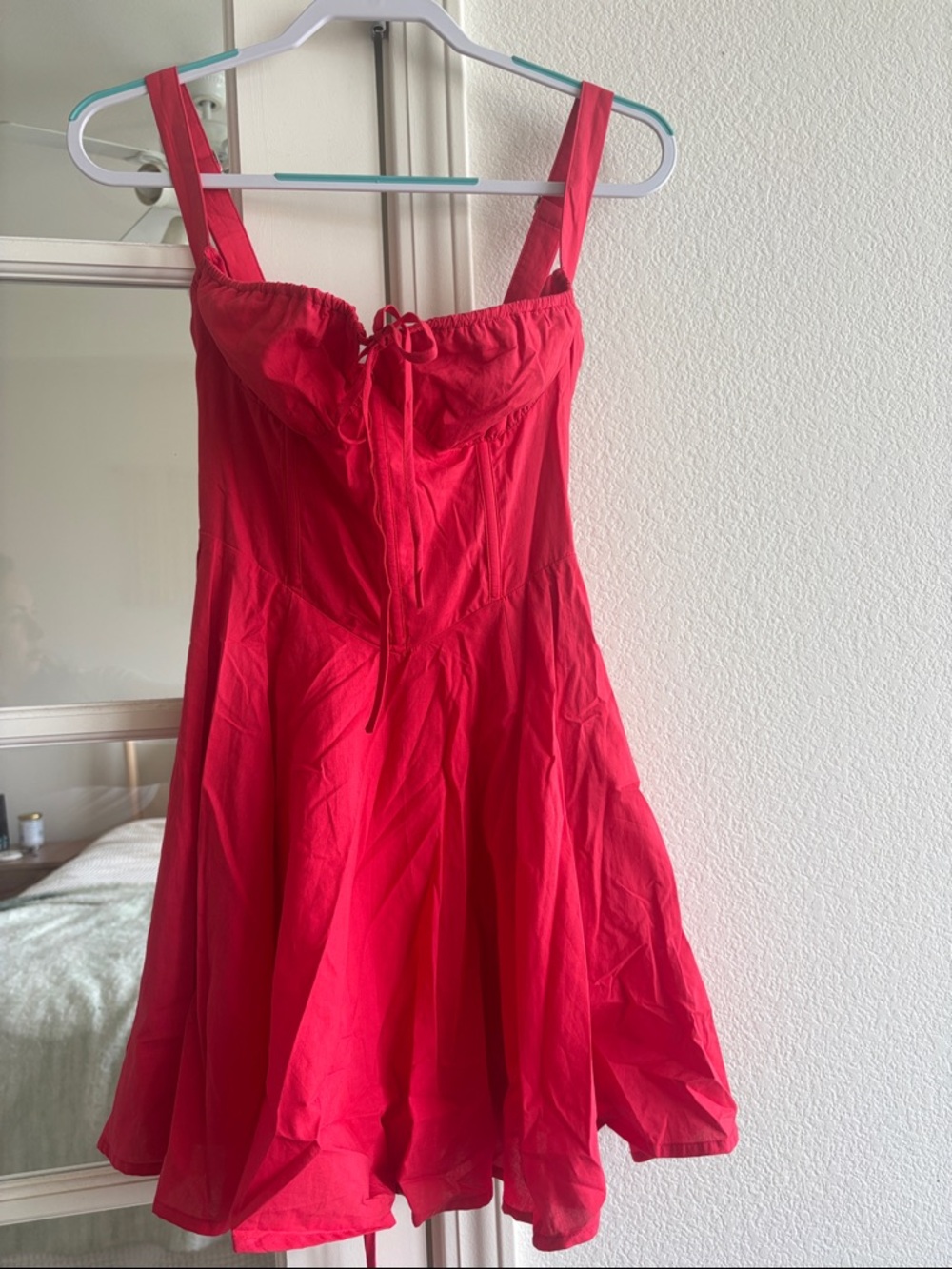 Mable Red Corset Sundress